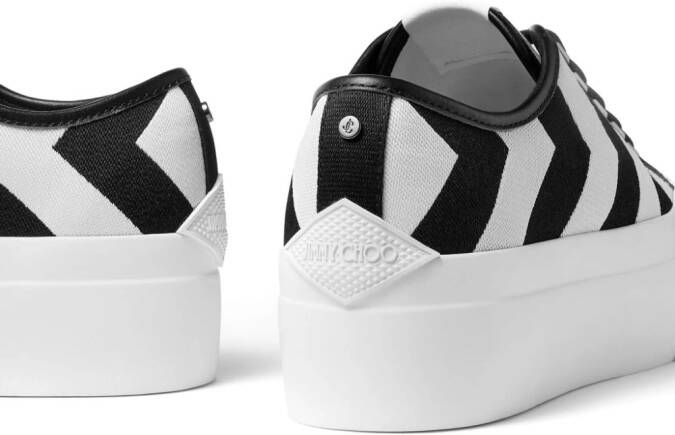 Jimmy Choo Palma Maxi geometric-print sneakers White