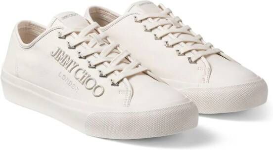 Jimmy Choo Palma M logo-embroidered sneakers Neutrals