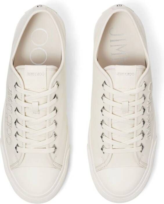 Jimmy Choo Palma M logo-embroidered sneakers Neutrals