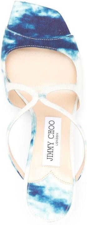 Jimmy Choo printed slip-on sandals White
