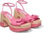 Jimmy Choo Ricia 95mm platform leather sandals Pink - Thumbnail 2