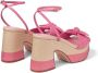Jimmy Choo Ricia 95mm platform leather sandals Pink - Thumbnail 3