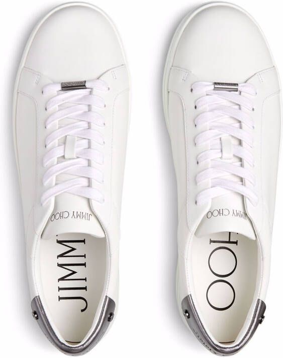 Jimmy Choo Rome M leather sneakers White