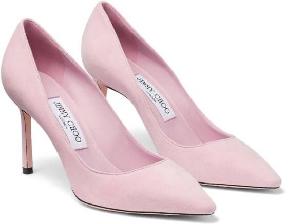 Jimmy Choo Romy 85mm suede pumps Pink