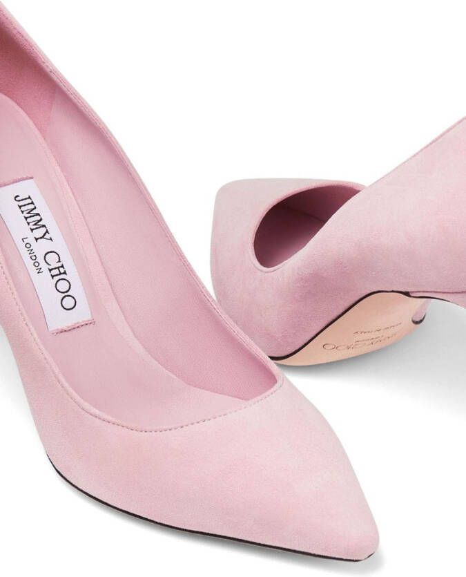 Jimmy Choo Romy 85mm suede pumps Pink