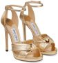 Jimmy Choo Rosie 120mm metallic-effect sandals Gold - Thumbnail 2