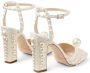 Jimmy Choo Sacaria pearl-embellished sandals White - Thumbnail 3