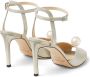 Jimmy Choo Sacora 85mm pearl-embellished sandals Silver - Thumbnail 3