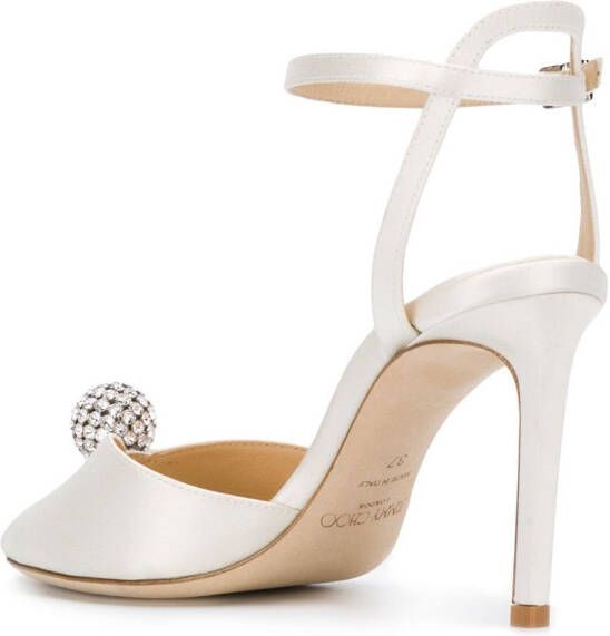 Jimmy Choo Sacora 85mm sandals White