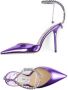 Jimmy Choo Saeda 100mm crystal-embellished pumps Purple - Thumbnail 4
