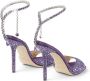 Jimmy Choo Saeda 100mm crystal-embellished sandals Purple - Thumbnail 3