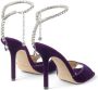 Jimmy Choo Saeda 100mm crystal-embellished sandals Purple - Thumbnail 3