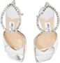 Jimmy Choo Saeda 100mm crystal-embellished sandals Silver - Thumbnail 5