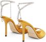 Jimmy Choo Saeda 100mm crystal-embellishment sandals Yellow - Thumbnail 3