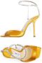 Jimmy Choo Saeda 100mm crystal-embellishment sandals Yellow - Thumbnail 5