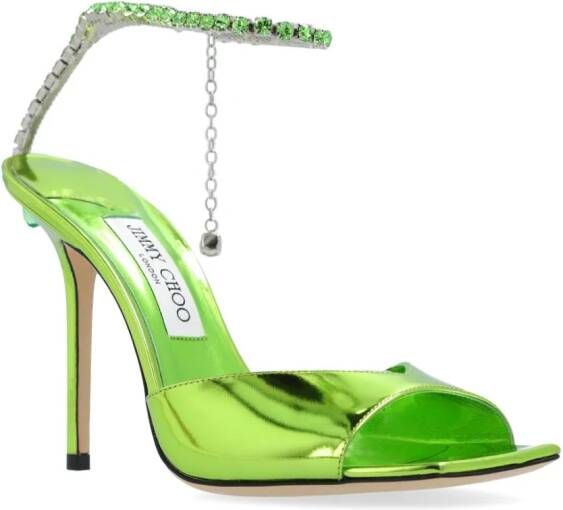 Jimmy Choo Saeda 100mm pumps Green