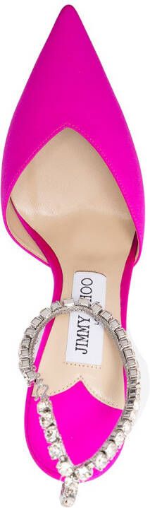 Jimmy Choo Saeda 100mm satin pumps Pink