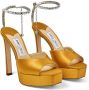 Jimmy Choo Saeda 125mm crystal-embellished sandals Yellow - Thumbnail 2