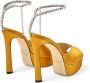 Jimmy Choo Saeda 125mm crystal-embellished sandals Yellow - Thumbnail 3