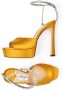 Jimmy Choo Saeda 125mm crystal-embellished sandals Yellow - Thumbnail 5