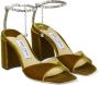 Jimmy Choo Saeda 85mm crystal-embellished sandals Yellow - Thumbnail 2