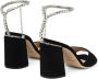 Jimmy Choo Saeda 85mm crystal-strap sandals Black - Thumbnail 3