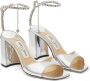 Jimmy Choo Saeda 85mm leather sandals Silver - Thumbnail 2