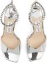 Jimmy Choo Saeda 85mm leather sandals Silver - Thumbnail 4