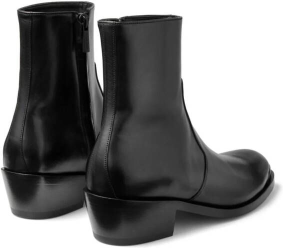 Jimmy Choo Sammy M leather ankle boots Black