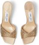 Jimmy Choo Skye 70mm satin mules Gold - Thumbnail 4