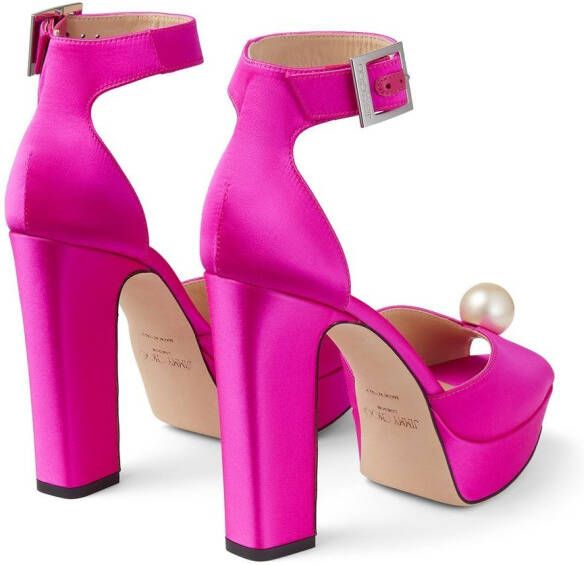 Jimmy Choo Socorie 120mm block-heel sandals Pink