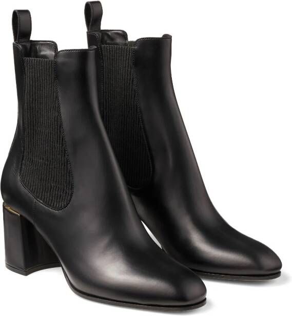 Jimmy Choo Thessaly 65mm leather boots Black