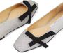 Jimmy Choo Veda bow-detail ballerina shoes Silver - Thumbnail 5