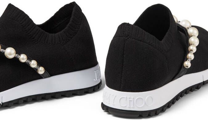 Jimmy Choo Verona knitted slip-on sneakers Black