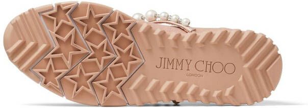 Jimmy Choo Verona knitted slip-on sneakers Pink