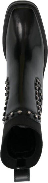 Jimmy Choo Veronique 80mm leather boots Black