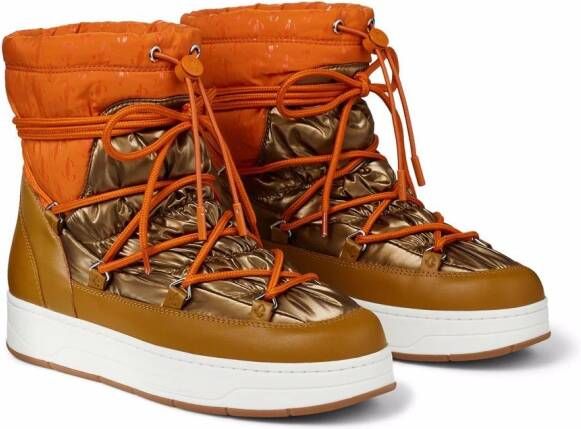 Jimmy Choo Wanaka lace-up boots Orange