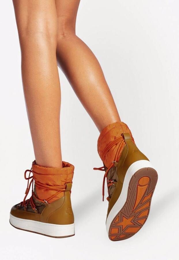 Jimmy Choo Wanaka lace-up boots Orange