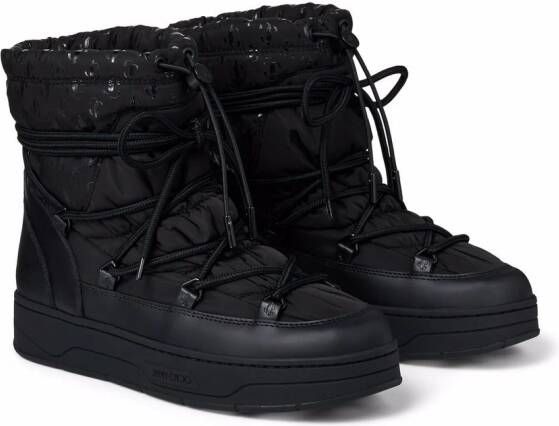 Jimmy Choo Wanaka logo-print snow boots Black