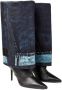 Jimmy Choo x Jean Paul Gaultier 90mm cuff over-the-knee boots Black - Thumbnail 2