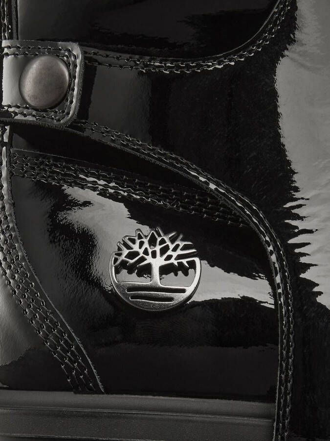 Jimmy Choo x Timberland patent leather harness boots Black