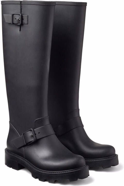 Jimmy Choo Yael knee-high leather boots Black