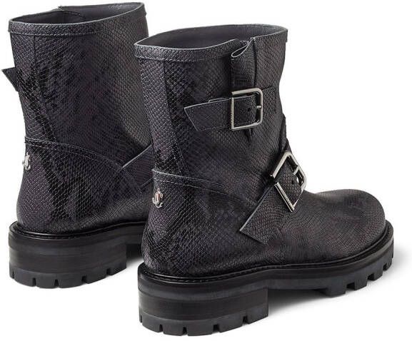 Jimmy Choo Youth II buckled ankle boots Grey