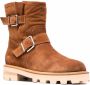 Jimmy Choo Youth II buckled suede ankle boots Brown - Thumbnail 2