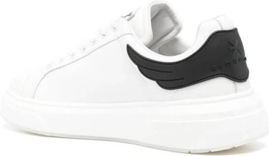 John Richmond logo-print leather sneakers White