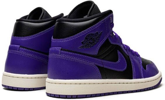 Jordan 1 Mid "Black Purple" sneakers