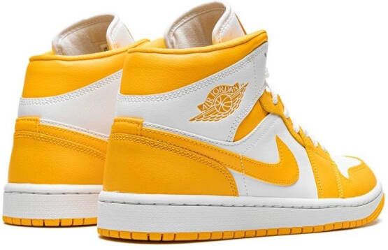 Jordan 1 Mid "White University Gold" sneakers Yellow