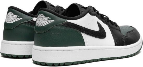Jordan Air 1 Low G "White Black Noble Green Pollen" sneakers