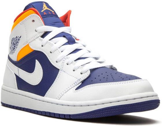 Jordan Air 1 Mid "Royal Blue Laser Orange" sneakers