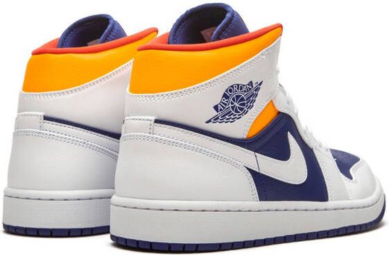 Jordan Air 1 Mid "Royal Blue Laser Orange" sneakers